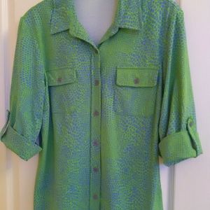 J MCLAUGHLIN Top Catalina Cloth Large EUC